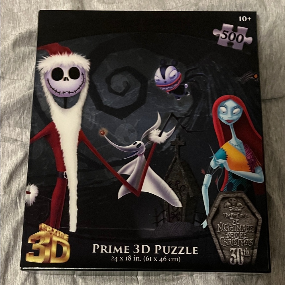 Disney The Nightmare Before Christmas 3D Puzzle - Black, Red, Blue